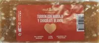 Amount of sugar in Turrón con naranja y chocolate blanco