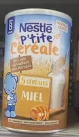 Quantité de sucre dans P'TITE CEREALE 5 Céréales Miel - Boîte 415g - Dès 8 mois