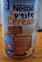 Quantité de sucre dans P'TITE CEREALE Vanille Saveur Biscuit - Dès 12 mois