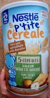 Quantité de sucre dans P'TITE CEREALE 5 Céréales Saveur Noisette Biscuit-415g-Dès 12 mois