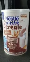 Quantité de sucre dans NESTLE P'TITE CEREALE aux Céréales complètes et Cacao -Boîte 415g- Dès 6 mois