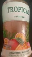 Sokerin määrä sisällä Zumo tropical sin gas