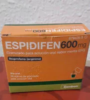 Suhkru kogus sees Espidifen