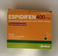 Suhkru kogus sees Espidifen