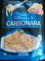 Suhkru kogus sees Tallarines a la carbonara