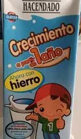 Amount of sugar in Leche crecimiento a partir de 1 año