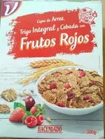Cantidad de azúcar en Copos de arroz frutos rojos