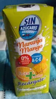 含糖量 Fruta+Leche Naranja Mango
