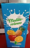 Cantidad de azúcar en Mediterráneo zumo fruta y leche