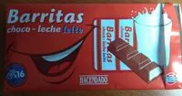 入っている砂糖の量 Barritas choco milk