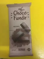 Cantidad de azúcar en Choco fundir negro