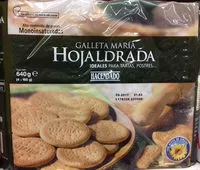 Cantidad de azúcar en Galleta maría hojaldrada