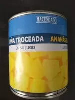 चीनी की मात्रा Piña troceada en su jugo
