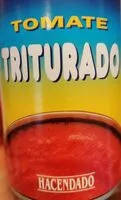 Cantidad de azúcar en tomate triturado