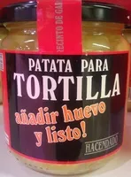 Jumlah gula yang masuk Patata para tortilla