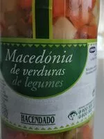 चीनी की मात्रा Macedonia de verduras