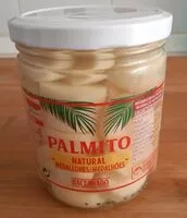 Cantidad de azúcar en Palmito