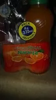 चीनी की मात्रा Resfresco sin gas naranja