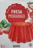 入っている砂糖の量 Gelatina de fresa