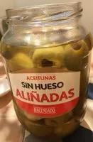 入っている砂糖の量 Aceitunas sin hueso aliñadas