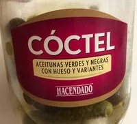 Amount of sugar in Cóctel aceitunas verdes y negras con hueso y variantes