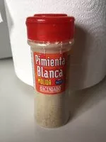 Amount of sugar in Pimienta blanca
