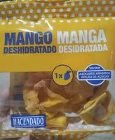 Sokerin määrä sisällä Mango deshidratado