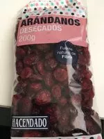 Suhkru kogus sees Arándanos deshidratados