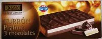 Amount of sugar in Turrón praliné 3 chocolates