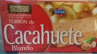 Количество сахара в Turrón de cacahuete blando