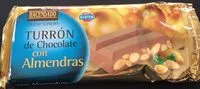 Amount of sugar in Turrón de chocolate con almendras