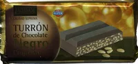 Amount of sugar in Turrón de chocolate negro crujiente
