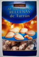 Almendras rellenas de turron