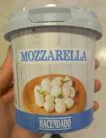 入っている砂糖の量 Perlas de Mozzarella