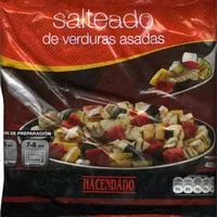 Salteados de vegetales asados congelados