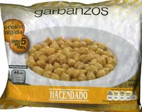 Cantidad de azúcar en Garbanzos congelados