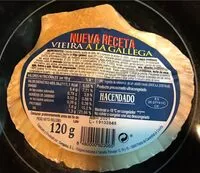 Cantidad de azúcar en Vieira a la gallega