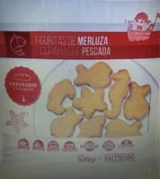 चीनी की मात्रा Figuritas de merluza