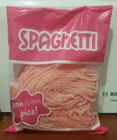Sokerin määrä sisällä Spaghetti ácido y dulce