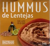 Jumlah gula yang masuk Hummus de lentejas