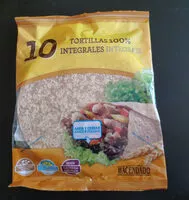 含糖量 Tortillas de trigo integrales