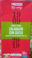 Quantité de sucre dans Crema de calabacín con queso