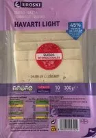 Cantidad de azúcar en Havarti bajo en grasa