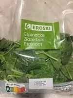Quantité de sucre dans espinacas