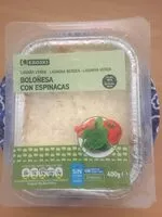 Sokerin määrä sisällä Lasaña boloñesa con espinacas