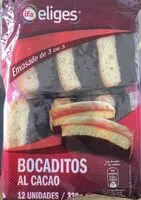 Cantidad de azúcar en Bocaditos al cacao