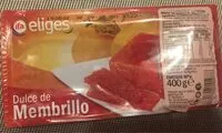 चीनी की मात्रा Dulce de membrillo