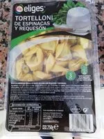 चीनी की मात्रा Tortelloni de espinacas y requesón