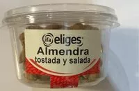 Cantidad de azúcar en Almendra tostada y salda