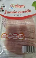 Cantidad de azúcar en Jamón cocido